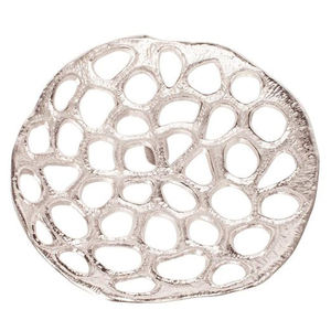 แผ่นอลูมิเนียมตกแต่งผนังพร้อมขอบไม่เรียบสีเงินสำหรับปาร์ตี้งานแต่งงานผนังศิลปะติดผนังสำเนียงทำด้วยมือจำนวนมาก - Product Image 4