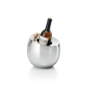 Cubo de champán enfriador de vino de acero inoxidable con logotipo personalizado con mango medio, bañera de bebida de Metal para fiesta de Bar - Product Image 2