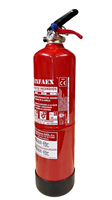 Extincteur à poudre ABC portable AUXI-FOC PI-3 AC CE 3KG certifié EN3 |   Tuyau flexible de 3-4 m de portée (en acier inoxydable)