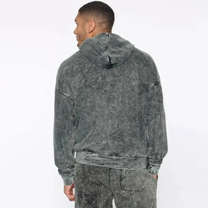 Sweat-shirt à capuche personnalisé très vendu Survêtements Survêtement à capuche et pantalon de survêtement délavés à l'acide Ensemble de 2 pièces pour hommes et femmes - Product Image 5