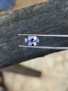 8x6mm Natural Bio Color Loupe-<b>Clean</b> Tanzanite Gemstone 1.11 Carat Oval Cut Non-Heated Peacock Neck Zoisite Blue Loose Gemstone - Product Image 6