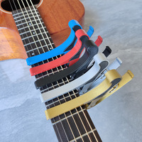 Large-sized Acoustic Folk Metal Capo for Grab with Big Hands Electric Guitar Wood Guitar Ukulele Guitar Accessories Factory Sale