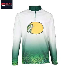 Camiseta de Pesca Unisex de Manga Larga con Media Cremallera, Estampado por Sublimación de Alta Calidad, Talla Grande, Secado Rápido, Protección Solar - Product Image 5