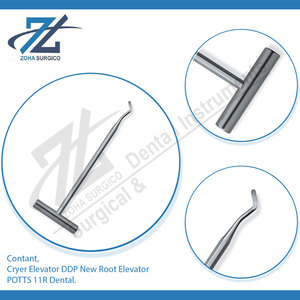Élévateurs dentaires Cryer DDP New Root POTTS 11R, ensemble de 3 pièces en acier inoxydable, manuel, certifié CE, instruments dentaires - Product Image 4