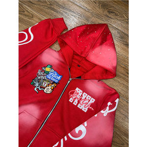 Ensemble short et sweat à capuche délavé à l'acide de haute qualité avec impression de logo personnalisé pour hommes ensemble sweat à capuche et short délavés au soleil de bonne qualité - Product Image 2