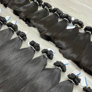 Paquete de cabello de trama de cabello humano de Vietnam súper doble dibujado de ALTA CALIDAD Cabello de trama recto natural de alta calidad - Product Image 4