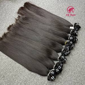 Extensiones de cabello humano con cutícula alineada de doble Paquete de pelo crudo liso Natural vietnamita de alta calidad 100%, precio al por mayor - Product Image 4