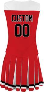 Uniformes de Animadoras de Alta Calidad, Suministro de Fábrica Personalizado, Conjuntos Estampados por Sublimación, Cómodos para Niñas, Equipo Deportivo, 100% Poliéster - Product Image 3