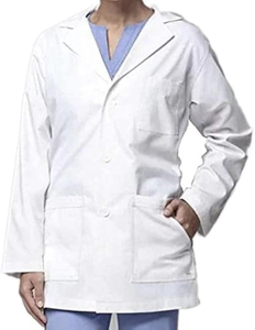 Bata médica Unisex tejida blanca uniformes de laboratorio de Hospital médico bata de médico enfermera bata de laboratorio blanca bata de laboratorio de manga completa - Product Image 4