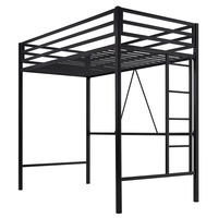 Estructura de cama de metal para loft que ahorra espacio Diseño asequible, duradero y moderno