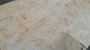 Travertine แสงแยกใบหน้าธรรมชาติสีเบจหินอาคาร Enterways ซุ้มผนังแผงแยกใบหน้า Travertine แผ่น CEM-SF-01-15 - Product Image 3