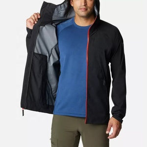 เสื้อแจ็คเก็ตกันหิมะสำหรับผู้ชาย, เสื้อกันลมสวมสบายพร้อมคอตั้งและลวดลายตกแต่งทำจากปากีสถาน - Product Image 1