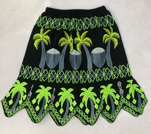 กระโปรงสั้นทรงเอไลน์สำหรับผู้หญิงกระโปรงสั้นเอวยางยืดมีจีบชุดสตรีทไซส์มินิปักลายดอกไม้ใหม่ทันสมัย - Product Image 1