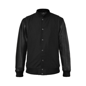 Professional Manufacturing Service for High Quality Mens leather <b>jacket</b> Lining Casual Zipper Stand XS Plain Dyed - Product Image 3