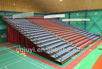JY-706 Tribune télescopique rétractable à prix abordable pour gymnase, système de sièges pliants pour stade de basketball et école