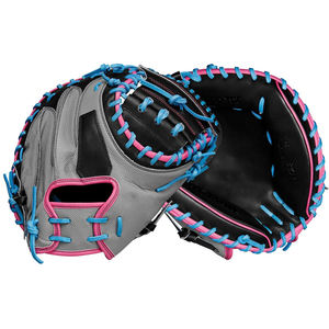Guantes de Béisbol para Receptor, de Cuero de Diferentes Colores, Ligeros, con Correa Ajustable y Elástica, para Diestros - Product Image 1