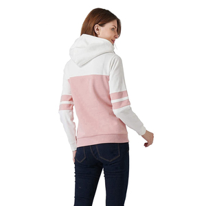 เสื้อฮู้ดผู้หญิงผ้าฝ้ายฟลีซปักโลโก้ตามสั่ง OEM แห้งเร็ว ระบายอากาศได้ดี ทรงปกติ มีฮู้ด - Product Image 2
