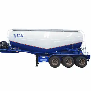 Titan Hot Verkoop 60-80 Ton Silo Droge Bulker Aanhangwagen Bulk Cement Tanker Poeder Trailer 3/Tri As Te Koop Prijzen Bij Mij In De Buurt