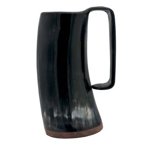 TAZAS DE CUERNO DE PALABRA CLAVE FÁBRICA DE LA INDIA PRODUCTOS ARTESANALES Taza para beber con cuerno Nuevo diseño Cuerno natural Beber vikingo original - Product Image 2