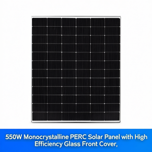 Panneau solaire monocristallin PERC 550W à haute efficacité avec couvercle avant en verre - Product Image 2