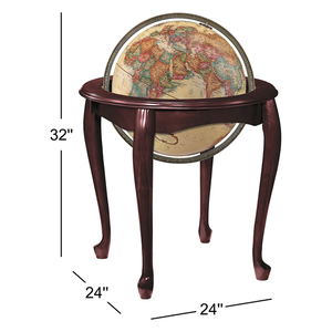 Vente en gros de Globe mondial d'enseignement rotatif en bois de haute qualité Modèle moderne de Chine Sculpture Globe terrestre - Product Image 3