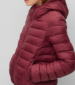 Chaqueta Acolchada de Diseñador en Oferta, Personalizable, Suave, Impermeable, Reversible, Ecológica, con Exterior de Seda, Talla Grande para Mujer - Product Image 3