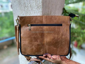 Bolso de mano de piel de vaca estilo occidental para mujer, pochette de piel sintética, elegante - Product Image 6