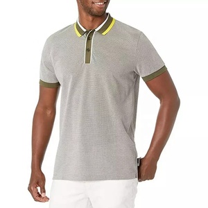เสื้อโปโลแขนสั้นคอตตอนถัก100% ใส่สบายเสื้อโปโลสำหรับเล่นกอล์ฟของผู้ชายดีไซน์ล่าสุด - Product Image 4