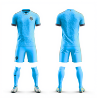 Seragam Sepak Bola Ringan Warna Oranye Grosir, Jersey dan Celana Pendek Pola Heksagonal 3D, Set Pakaian Olahraga Tim Warna Kustom, Perlengkapan Latihan
