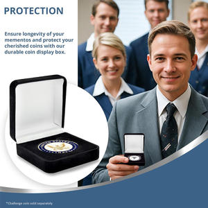 Hoge Kwaliteit Goud Zilver Metalen Ambachten Aangepaste Fluwelen Liefde Hard Emaille Munt Opslag Geschenkdoos Geplateerd Model Relatiegeschenk - Product Image 5