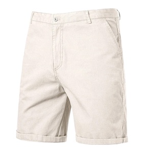 Short décontracté en coton de style américain pour hommes, pantalon d'été décontracté au genou avec 8 couleurs classiques Streetwear Golf Sportswear - Product Image 5