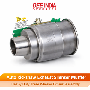 Conjunto de Silenciador de Escape para Vehículos de Tres Ruedas |   Silenciador de Alta Resistencia para Auto Rickshaw |   Repuesto OEM - Product Image 2