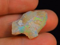 Opale éthiopienne naturelle brute - Opale éthiopienne Welo, pierre précieuse en vrac - Opale brute de grande taille à reflets vifs pour la création de bijoux