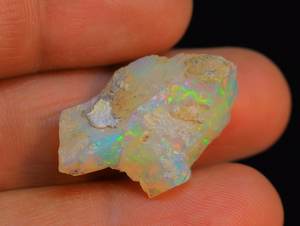 โอปอลเอธิโอเปียที่หยาบหยาบโอปอลหลวมสีรุ้งบริสุทธิ์ฉูดฉาดโอปอลเอธิโอเปียสำหรับทำอัญมณี - Product Image 5