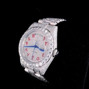 นาฬิกาเพชรมอยส์ซอไนท์สุดหรูสำหรับชายและหญิงสายสแตนเลส - Product Image 4