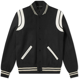<b>Baseball</b> Letterman Varsity <b>Jackets</b> Winter Wool Leather Sleeves Autumn Striped Embroidery Stand Pattern - Product Image 5