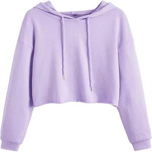 Crop Top Hoodie & Sweatpants Sportswear Cropped Hoodie - Product Image 6