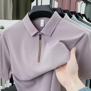 Camiseta Polo de Lujo para Hombre, Diseño Moderno, Mangas Cortas, Transpirable, Bordado, Logotipo Personalizado, Antiarrugas, Comprimida - Product Image 1