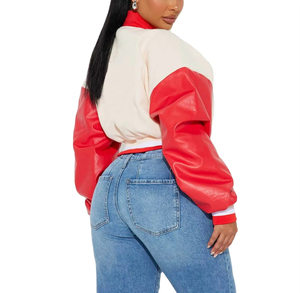 Ventes en gros d'usine, fournisseur de vestes de survêtement en toile de laine personnalisées de haute qualité pour femmes, avec broderie, vestes respirantes - Product Image 2