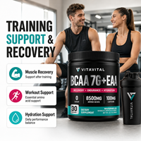 Poudre de BCAA EAA |   Complément alimentaire sportif à base d'acides aminés 8500 mg pour adultes |   OEM ODM Marque privée Étiquette propre Faible MOQ Végétalien