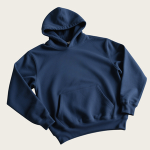 Personalizado de algodón de gran tamaño Boxy sudaderas con capucha para los hombres logotipo personalizado impreso Drop Shoulder Pullover Sudadera con capucha de tela OEM - Product Image 4