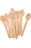 Cuillères à dessert en bambou de luxe, ustensiles biodégradables, couverts, 1 pièce