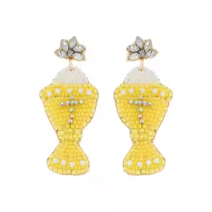 Pendientes personalizados de mujer Pendientes de cuentas de calidad superior Pendientes de cuentas más vendidos por Artesanías MD - Product Image 2