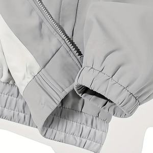 ชุดกันลมสไตล์สตรีทสุดหรูเสื้อแจ็กเก็ตและกางเกงออกกำลังกายน้ำหนักเบาระบายอากาศได้ดีสำหรับผู้ชายและผู้หญิง - Product Image 3