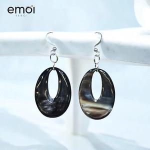 Pendientes de Cuerno de Búfalo para Niñas, Pendientes de Cuerno Natural para Mujer, Joyería de Cuerno de Alta Calidad - Product Image 3