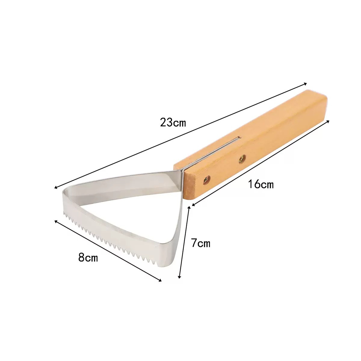 23*8 cm/couleur bois