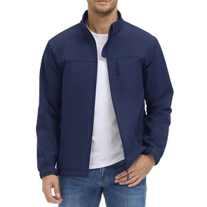 Chaqueta de concha suave de alta calidad, cómoda cremallera frontal, ropa informal a prueba de viento, chaquetas de manga larga para exteriores para hombres - Product Image 2