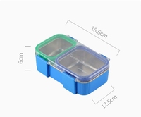 Boîte à lunch de haute qualité en acier inoxydable 304, boîte à lunch portable pour les employés de bureau, avec couvercle pour une fermeture facile