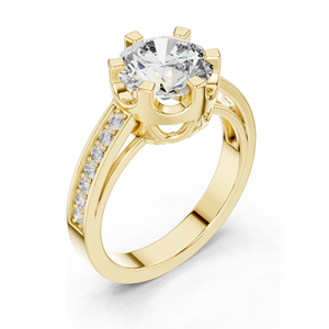 1.71 CT Lab-Grown Diamond Ladies Ring VVS-VS EF Clarity 18KT, 14KT, 10KT Gold & 925 Silver Rose, Yellow, White Gold & - Product Image 6