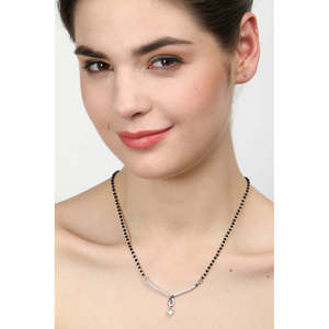 Mangalsutra de Plata Pura, Joyería Cultural Coleccionable, Regalo para Esposas - Product Image 5